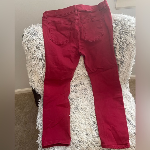 Loft Modern Skinny Red Denim jeans - Picture 4 of 6